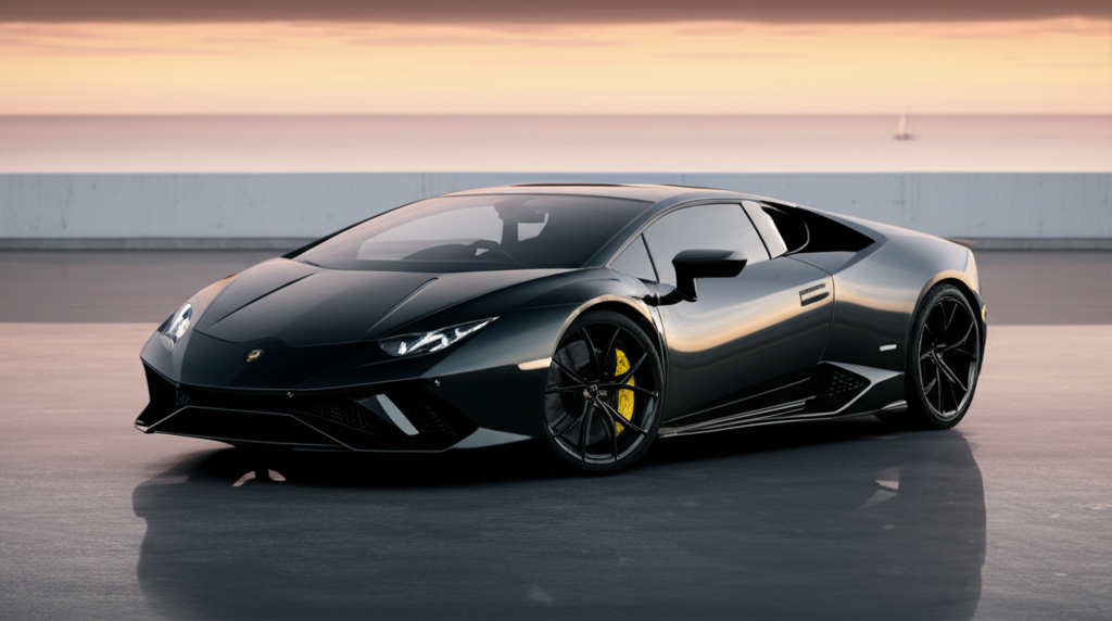 Luxury Black Sports Car